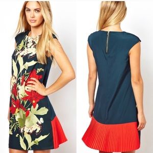 ted baker dark green dress